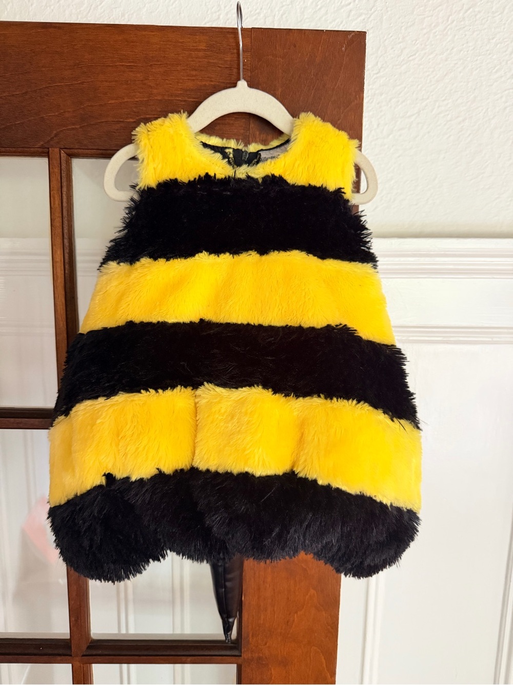 Kids Fuzzy Bumblebee Costume - Yellow & Black